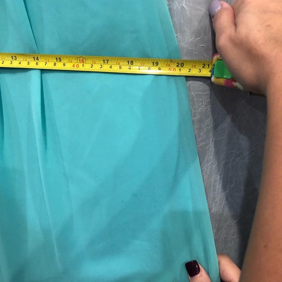 Bari Jay Teal Gown - Picture 7 of 8